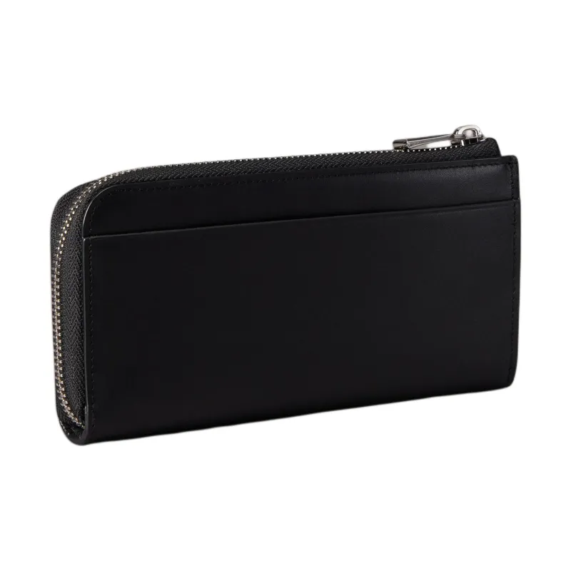 CALVIN KLEIN Leather Wallet Unisex Black-1