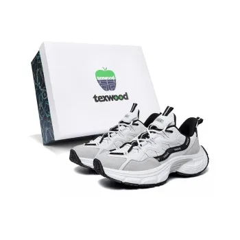 TEXWOOD Slip Resistant And Abrasion Resistant Coverage Low Top Chunky Sneakers Unisex Box