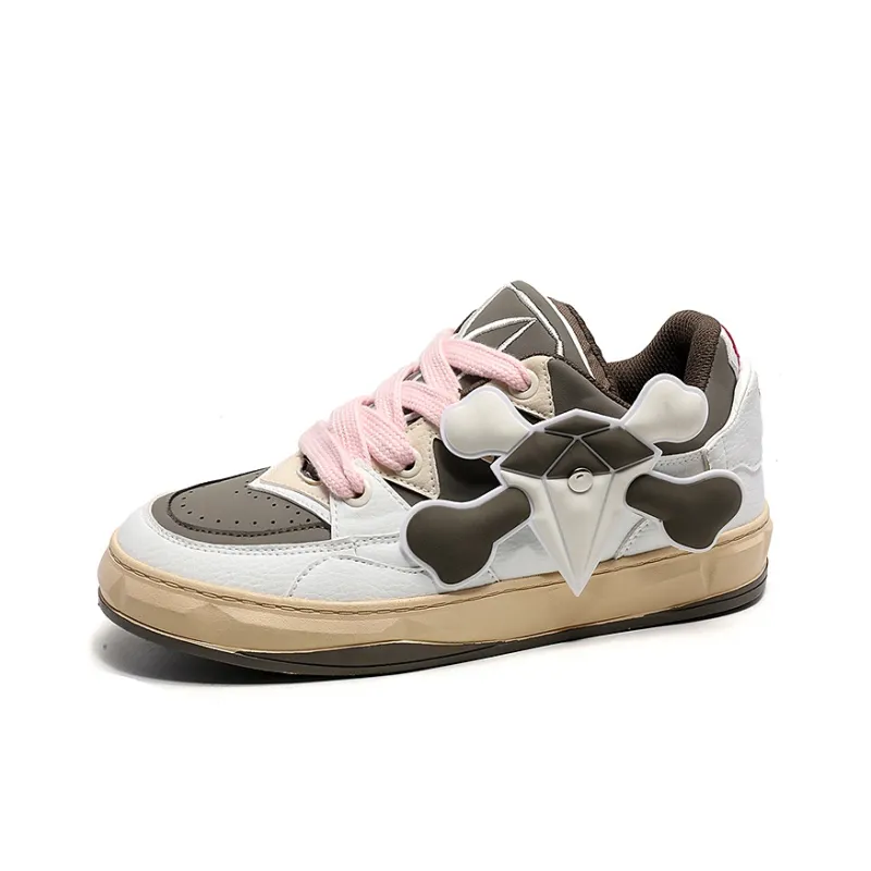 OUBT Niche Couple Trendy Shoes Breathable And Slip Resistant Low Top Skateboard Shoes Unisex-12