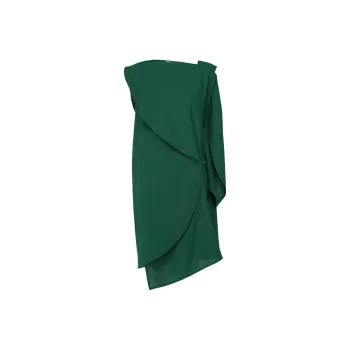 ISSEY MIYAKE SS25 Sleeveless Dress Women's Emerald Green