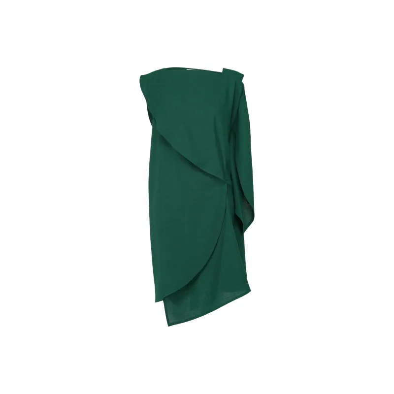 ISSEY MIYAKE SS25 Sleeveless Dress Women's Emerald Green-0