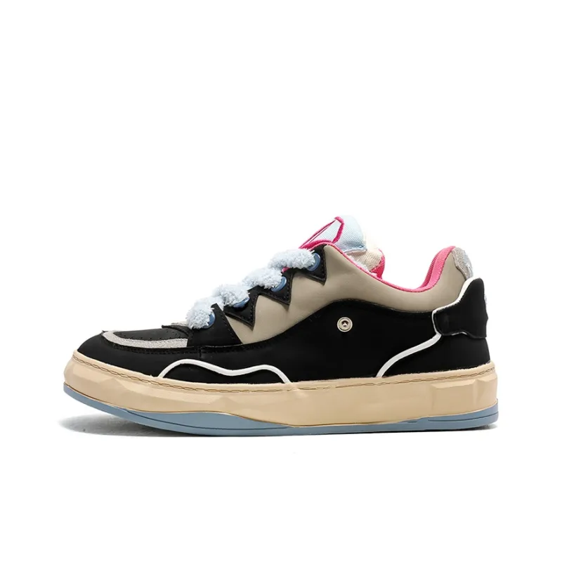 OUBT Niche Couple Trendy Shoes Breathable And Slip Resistant Low Top Skateboard Shoes Unisex-2