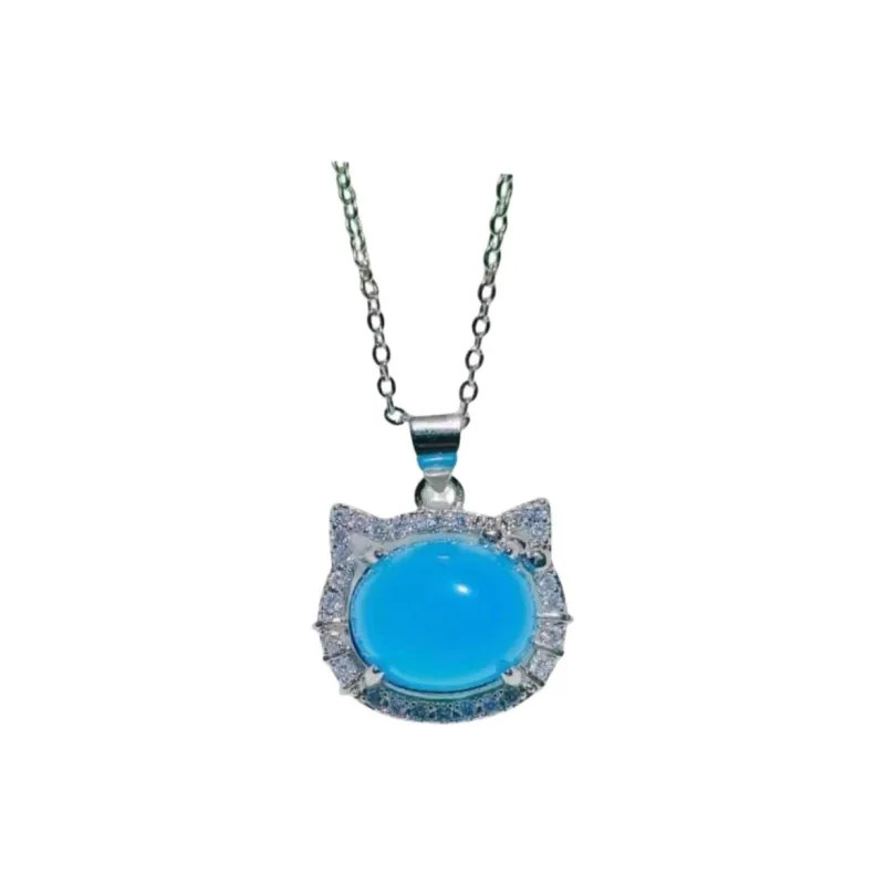 JUNWEN Chalcedony Necklaces Women's-2