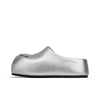 SMILEY Closed Toe Slippers Women's Liquid Silver