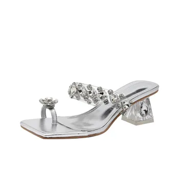MABEL&CO Slide Slippers Women's Silver