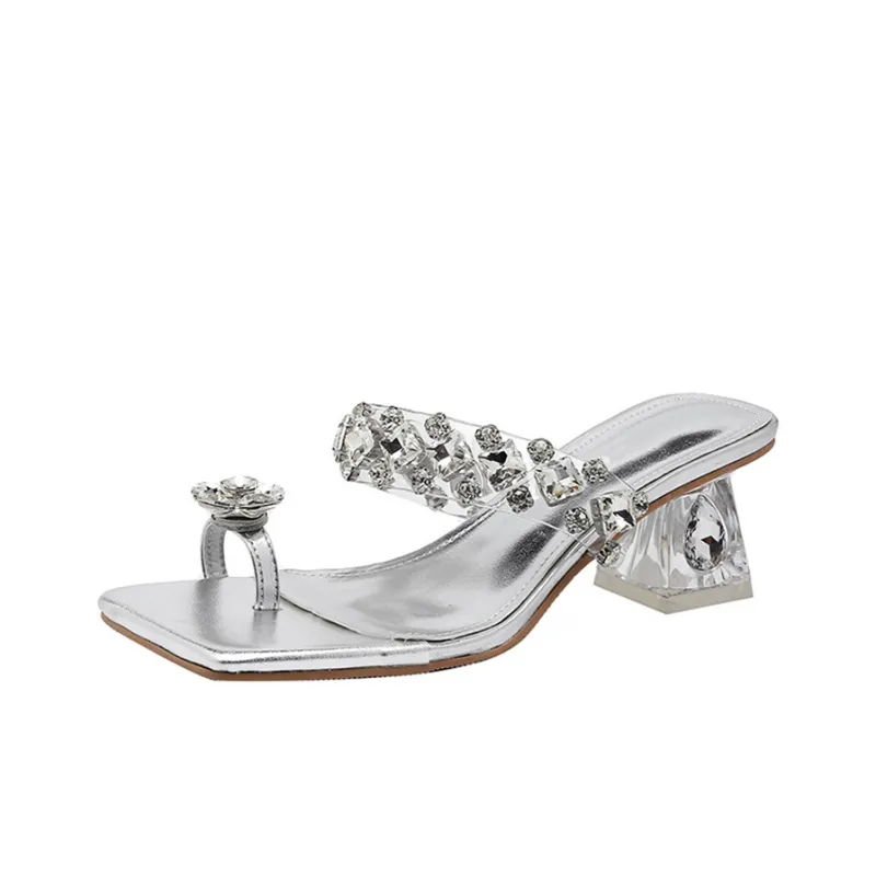 MABEL&CO Slide Slippers Women's Silver-0