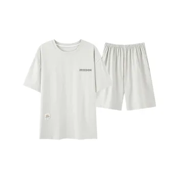 MIIOW Pajama Set Men's Single Pack Light Gray