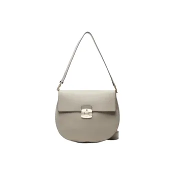 Furla Natural Leather With Artificial Leather Crossbody Bag, Shoulder Bag Trumpets Women's Gray
