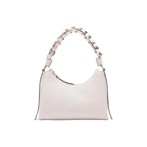 COCCINELLE Boheme Double Sided Leather Handbag Trumpets Women's White