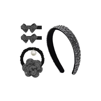 ROYALSASA Faux Crystal Headbands Women's