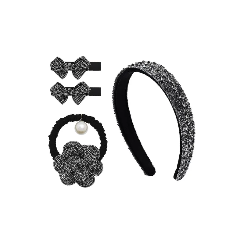 ROYALSASA Faux Crystal Headbands Women's-0