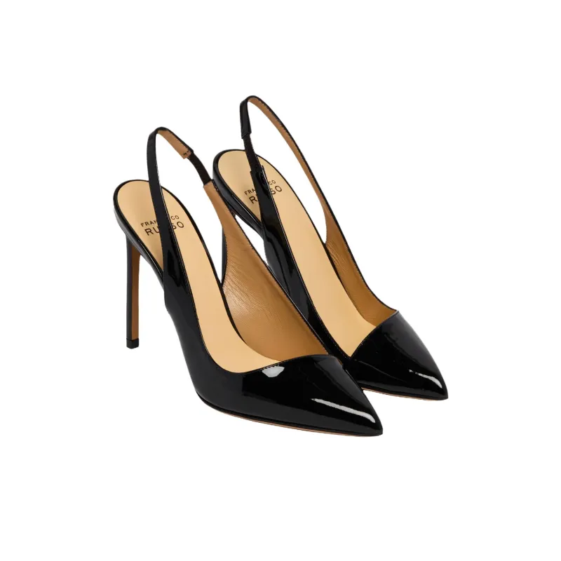FRANCESCO RUSSO Slim Heel High Heels 11cm Women's Black-2