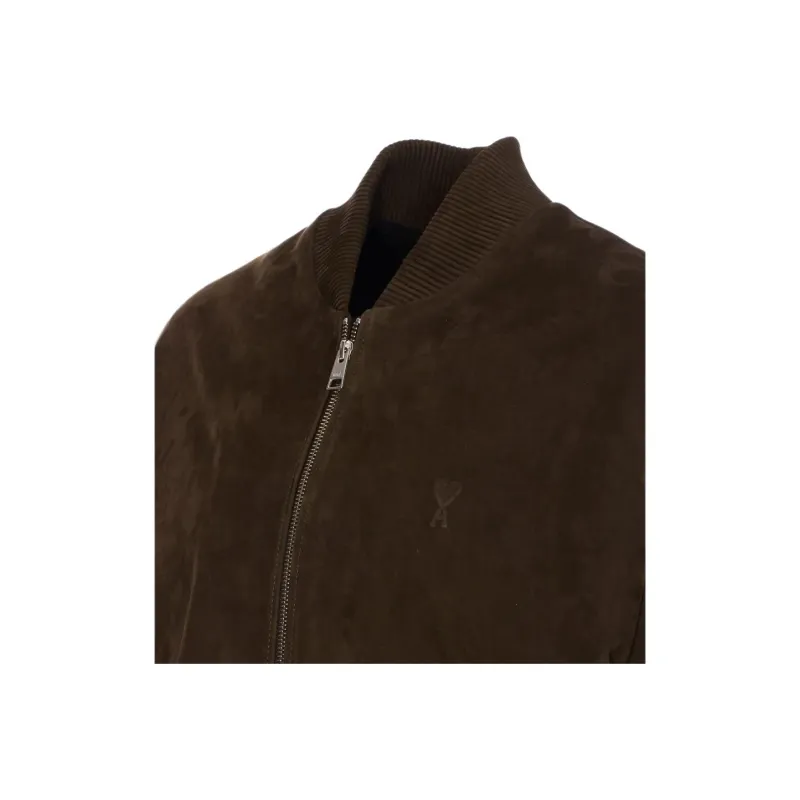 AMIPARIS Suede Bomber Jacket-2
