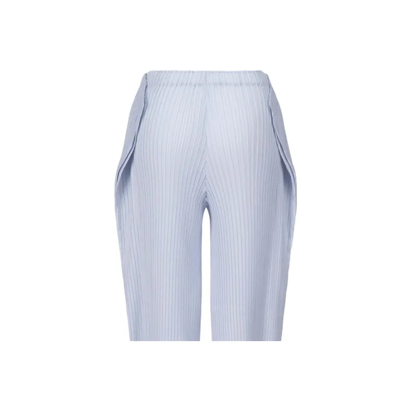 ISSEY MIYAKE Casual Pants Women's Black Nigella Blue-3