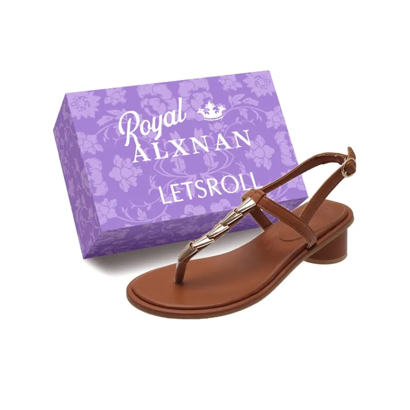 Alxnan One Strap Sandals Women's Box-6