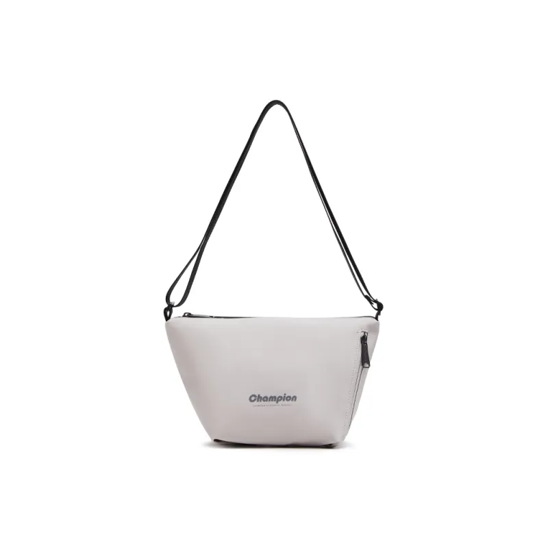 Champion Artificial Leather Shoulder Bag Unisex Black/Alloy Gray-4