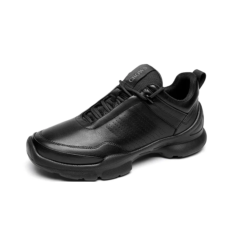 CROWN Low Top Casual Shoes Men's Black-1