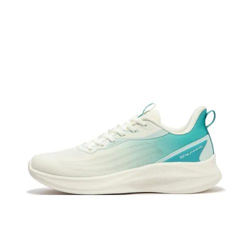 361° Cushioning, Slip Resistant, Abrasion Resistant, Breathable Low Top Running Shoes Men's White Green