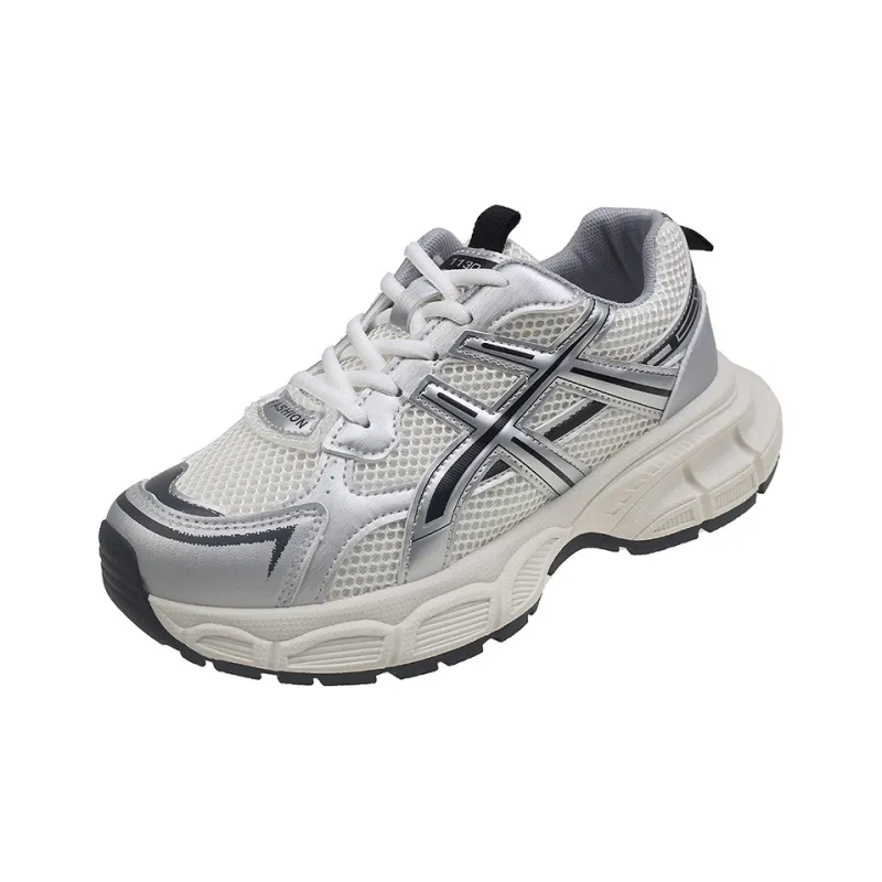 SUPEREDGE Slip Resistant, Breathable, Lightweight Low Top Chunky Sneakers Women's-5