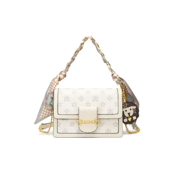 JUST STAR Synthetic Leather Underarm Shoulder Bag, Crossbody Bag, Handbag Regular Women's White/Blue/Pink