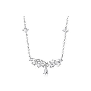 KADER 925 Sterling Silver Necklaces Women's Silver
