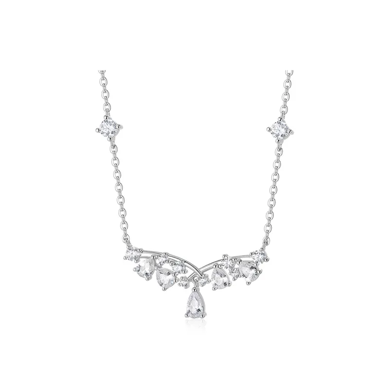 KADER 925 Sterling Silver Necklaces Women's Silver-0