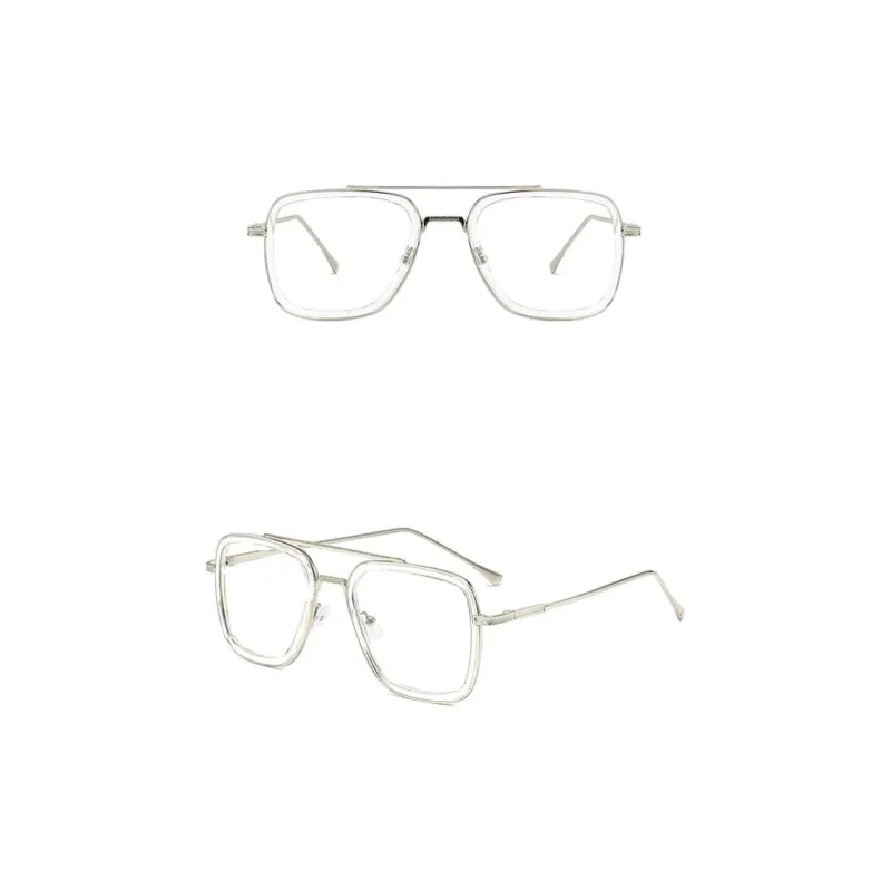 JEANSWEST Plastic Metal Square Sunglasses Unisex-10