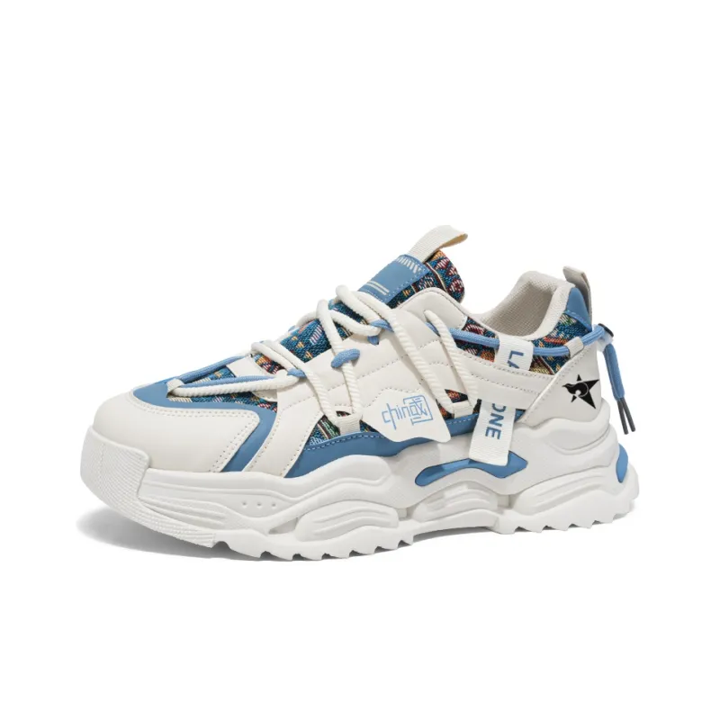 Bookish Star Anti Slip Wear Resistant Low Top Chunky Sneakers Men's-5