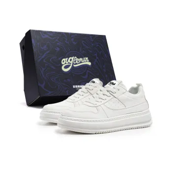 OUGLEMEN Coverage Slip Resistant, Abrasion Resistant, Height Increasing Low Top Skateboard Shoes Men's