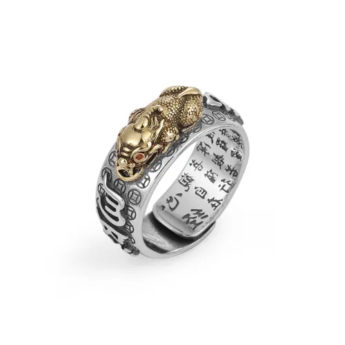Masw Gold Plated Copper Rings Unisex Silver