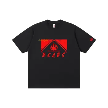 LESS BEARS Drop Shoulder Sleeve T Shirt Women's