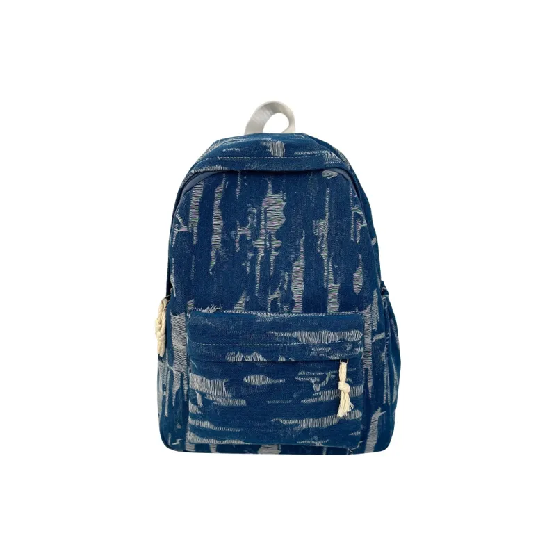 SURELAPTOP Denim Backpack Unisex Multicolor-5
