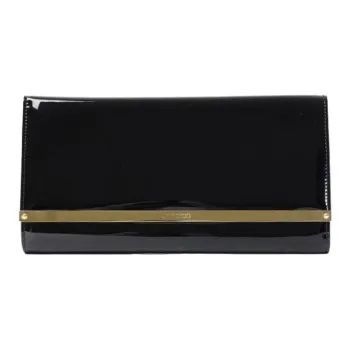 Jimmy Choo Leather Clutch Women's Black