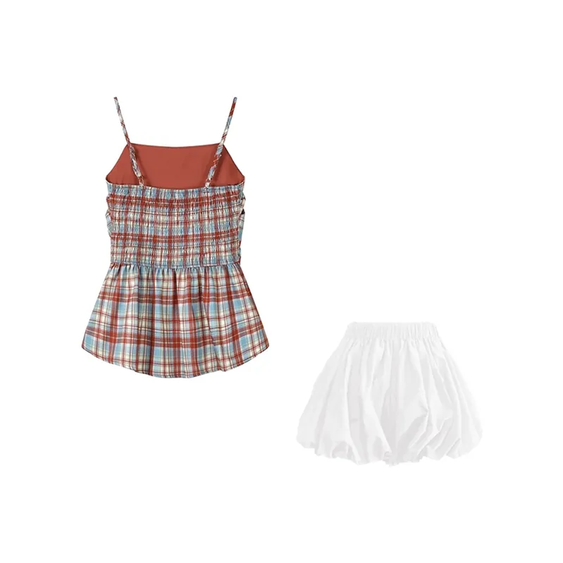 Manekniv Two Piece Skirt Sets Women's Colorful Top+Skirt Set-1