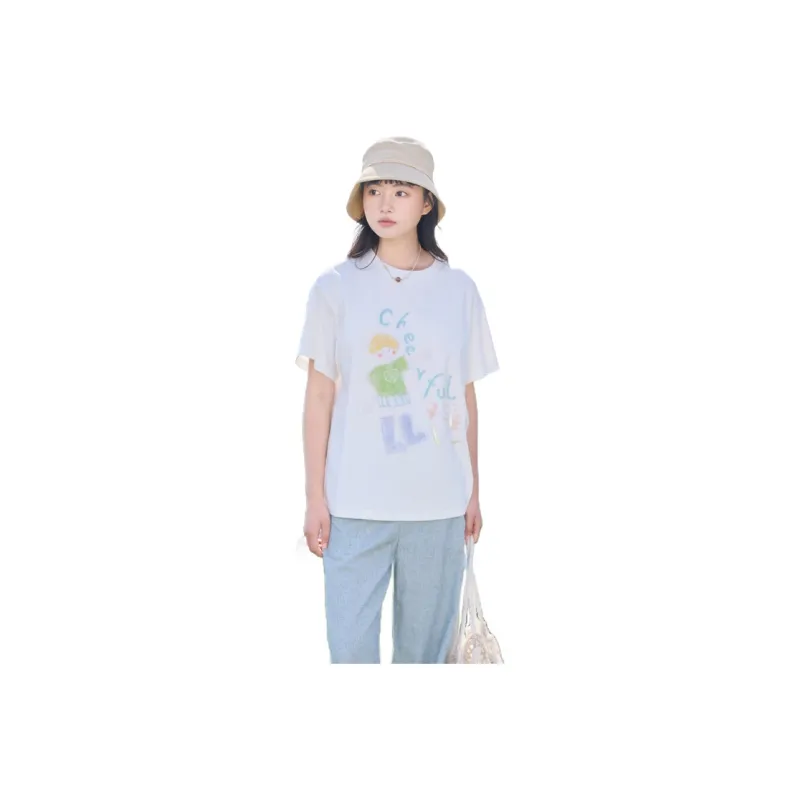 ZIHAN T-Shirts Women's White-0