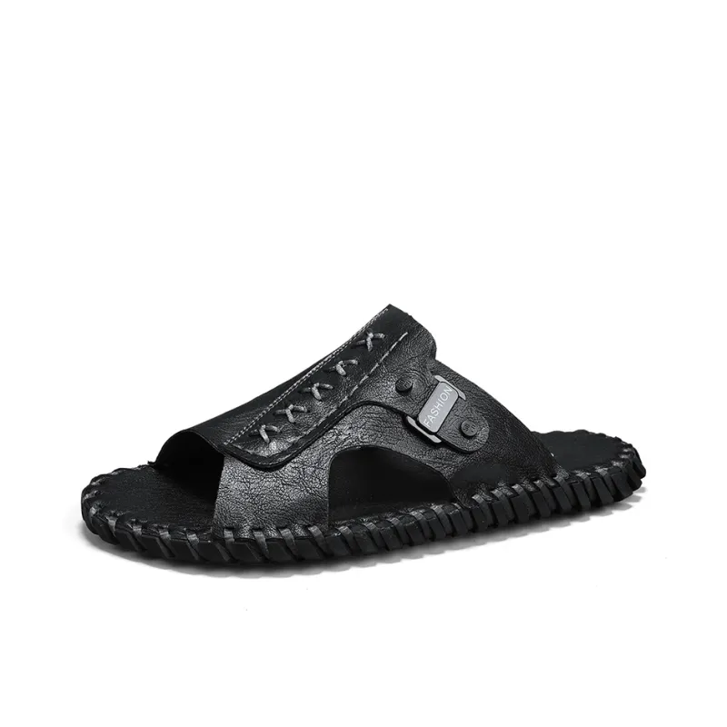 Dunnu Rubber Sole Slip Resistant Slide Slippers Men's-1