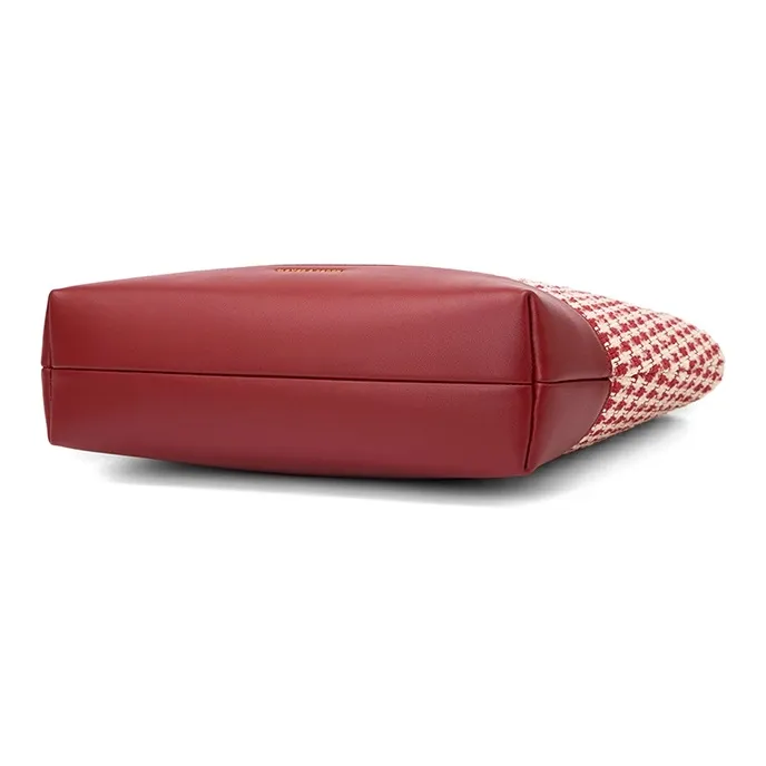 CLEVER& KETCH PU Tote Bag, Shoulder Bag Regular Women's Red-4
