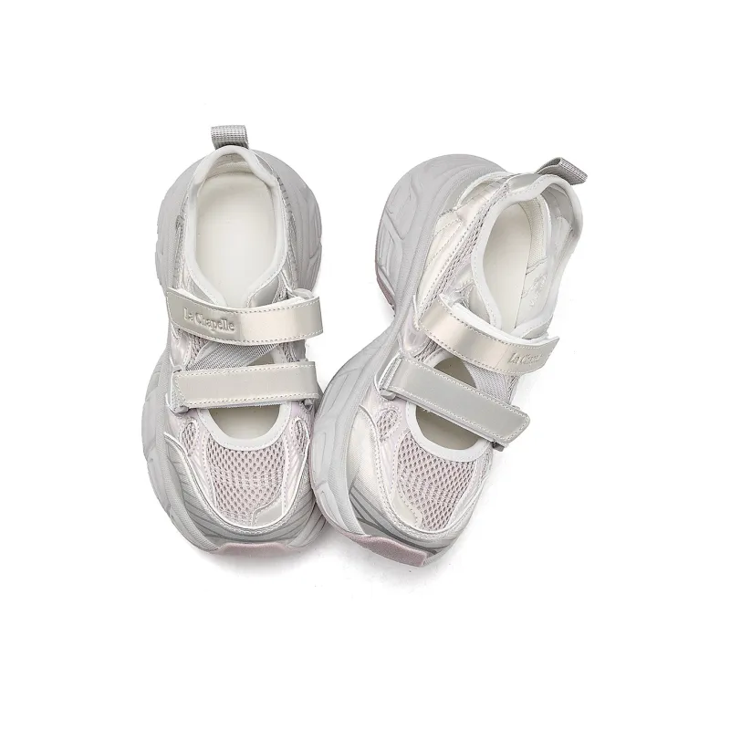 La Chapelle Low Top Chunky Sneakers Women's Champagne-1