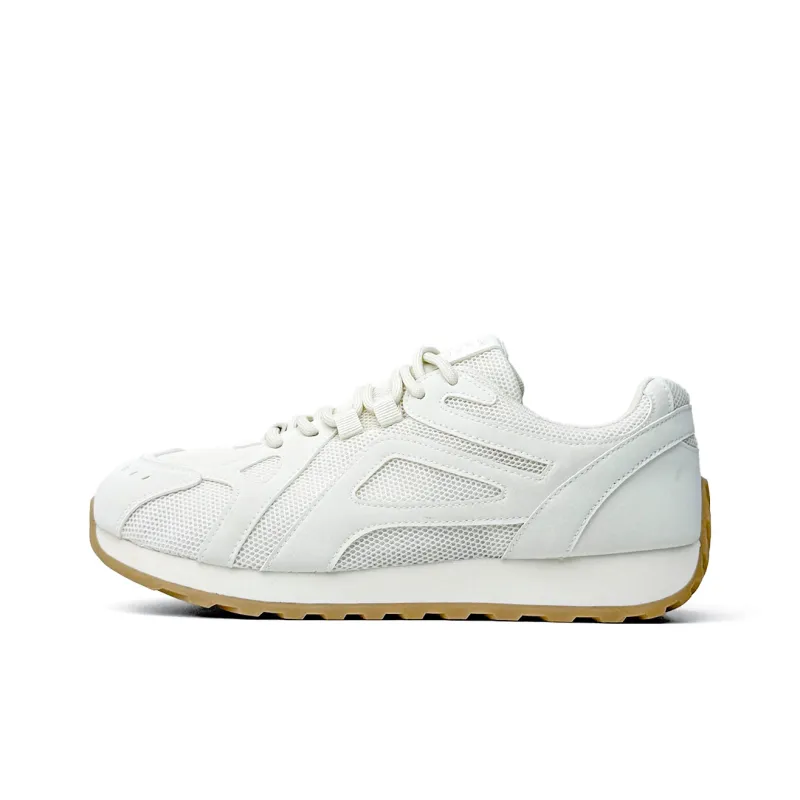 Mengsai Abrasion Resistant Slip Resistant Low Top Casual Shoes Men's Beige-1