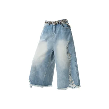 SCRM Denim Shorts Unisex Light Blue
