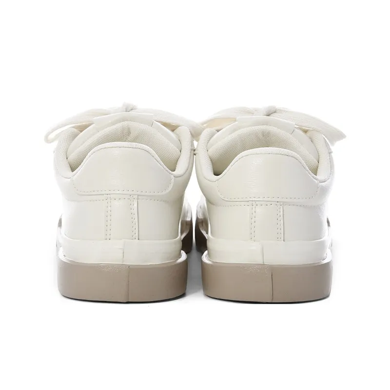 The New Age Family Low Top Skateboard Shoes Women's Beige-3