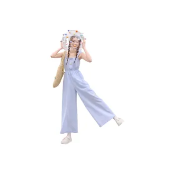 ZIHAN Jumpsuit Women's Light Blue