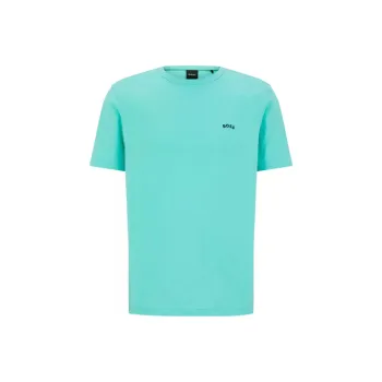 HUGO BOSS SS23 T Shirt Men's Blue Green