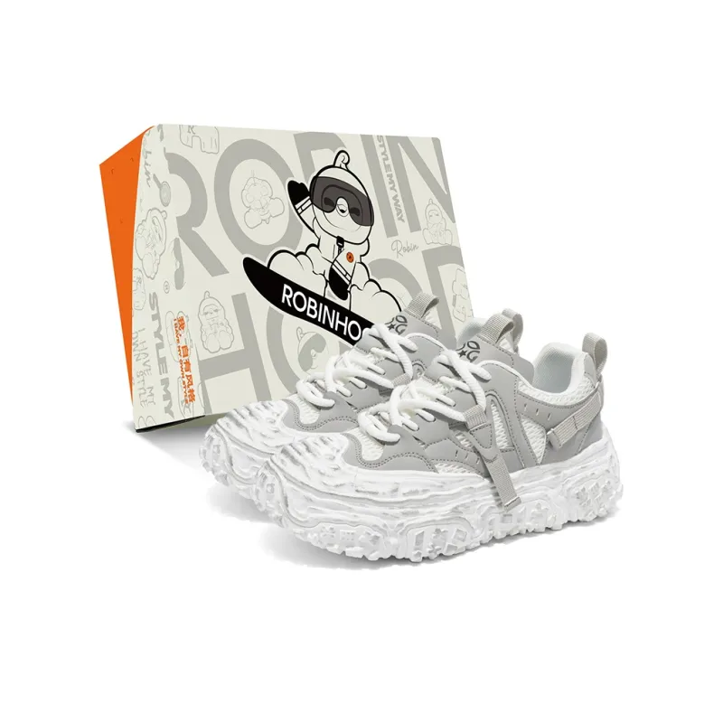 ROBINHOOD Wear resistant, Lightweight, Breathable, And Non slip. Low Top Chunky Sneakers Men's Box Included-10