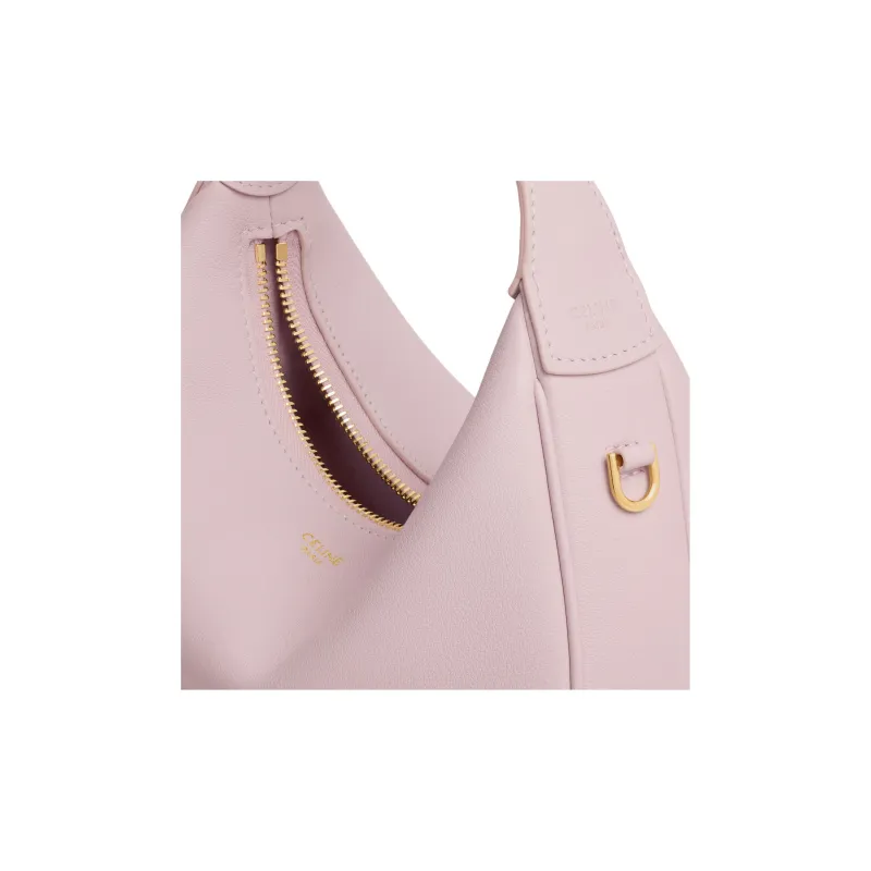CELINE Calfskin Shoulder Bag, Crossbody Bag, Handbag Women's Pink-4