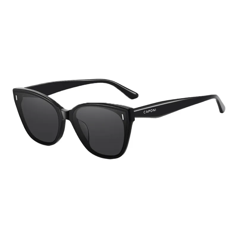 CAPONI Plate Frame Cat Eye Sunglasses Unisex-0