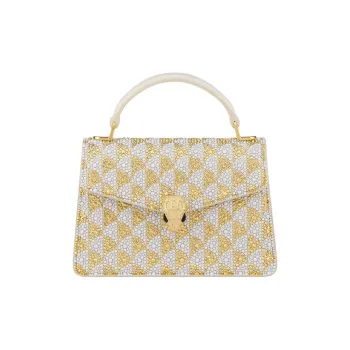 BVLGARI Crystal Handbag Mini Women's Gold