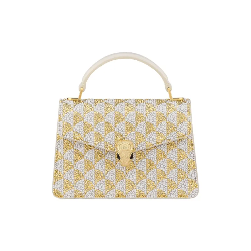 BVLGARI Crystal Handbag Mini Women's Gold-0
