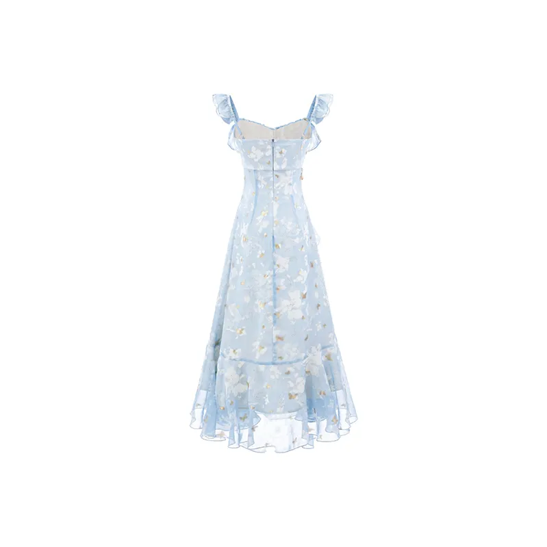 Manekniv Slip Dresses Women's Blue-1