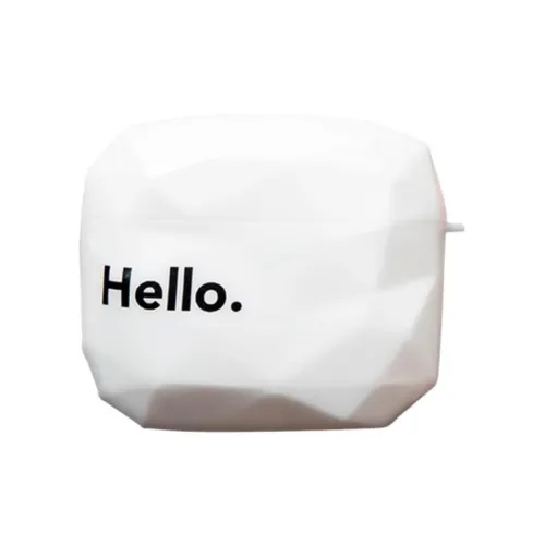 Sopi Compatibility With Apple AirPods 4/2/3/AirPods Pro/Pro 2 TPU Hello Diamond Soft Shell Headphone Cases